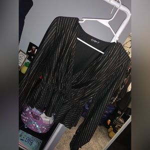 Long sleeve scrunch top